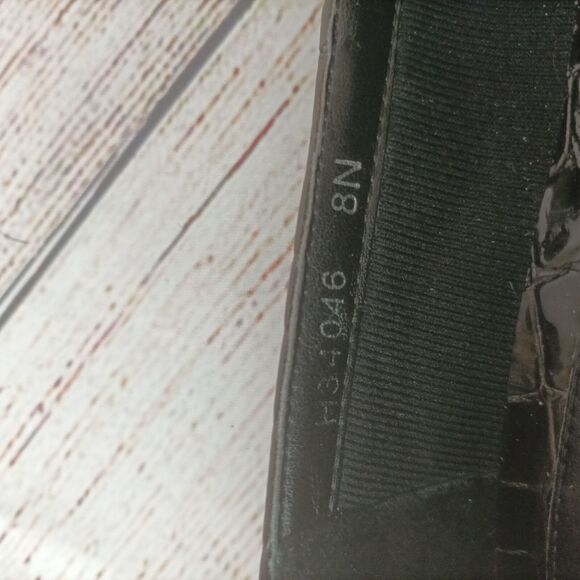 Ron Hommerson Womens Kitten Heels Size 8N Black Alligator Leather - Picture 7 of 7